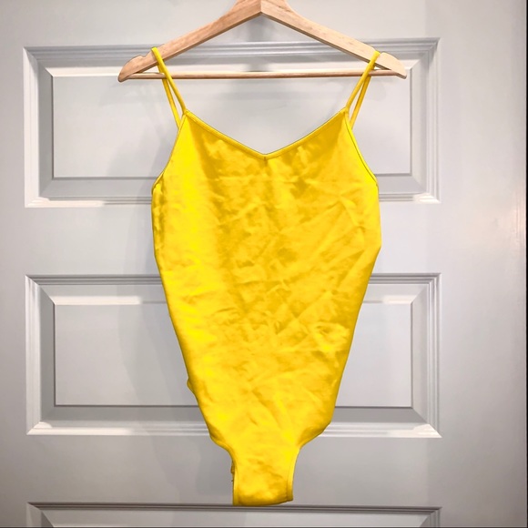 Free People Tops - Free People Yellow body suit 💛 Size M/L